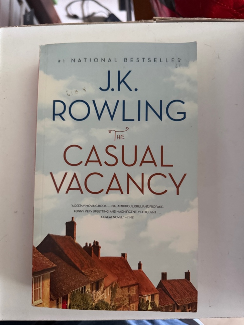 J.K. Rowling The Casual Vacancy - Paperback Book (Blue, White, Brown)
